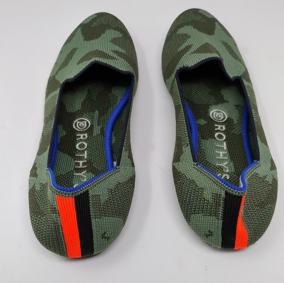 Rothy's Women's Olive Camouflage Loafers 9 - Picture 6 of 8